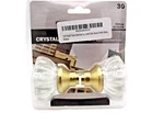 Stuff Crystal Brass Finish Doorknob Replacement Set. Fixed Price $14.37.