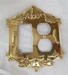 Nostalgic Warehouse 719948 Victorian Switch Plate W/ Rocker & Outlet Polish Bras. Fixed Price $33.99.