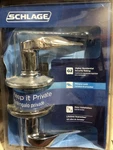 Schlage Sacramento Chrome Interior Bed/bath Privacy Door Lever F40-V-SAC625. Fixed Price $19.95.