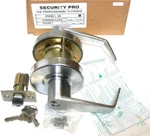 Security Pro Keyed Door Lever Set SP5052DC 26D Nib. Fixed Price $49.00.