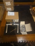 Miseno MLK3012SN Round Rod Rosette Privacy Door Lever Satin Nickel LOT3. Fixed Price $25.00.