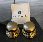Baldwin Estate 5015-003-PASS Lifetime Pvd Knob 2-3/8" Backset Polished Brass. Fixed Price $99.99.