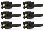 Razcc Door Levers, Oil PRIVACY-6 Pack, Rubbed Bronze. Fixed Price $121.45.
