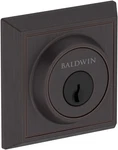 Baldwin Sc.chd Chamfered Square Solid Brass Single Cylinder Keyed - Bronze. Fixed Price $98.70.