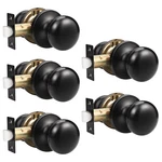 Gobekor 5 Pack Passage Door Knobs For Closet Interior Matte Black. Fixed Price $36.60.
