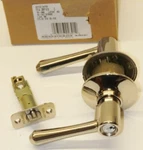 Schlage Dempsey Door Handle Keyed Entry Lock Polished Nickel F51A Dmp 618. Fixed Price $20.00.