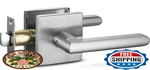 Berlin Modisch Passage Lever Door Handle Slim Square Non-locking Set For. Fixed Price $72.11.