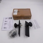 Ageless Iron 2-3/8" Keep Rustic Farmhouse Black Privacy Door Knob Set 657319. Fixed Price $164.99.