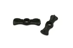 2 Black Cast Iron Butterfly Turn Latch Button Antique Style Pair. Fixed Price $12.95.