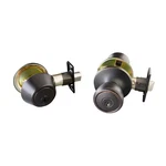 Terrace Oil Rubbed Bronze Entry Door Knob And Single Cylinder Deadbolt Combo Pac. Fixed Price $28.60.