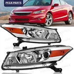 For 2008-2012 Honda Accord W/2-DOOR Coupe Halogen Chrome Headlights Left+right. Fixed Price $119.99.