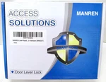 New Manren Lever Keyed Entry Door Handle, Universal Fit, Brushed Nickel. Fixed Price $24.99.
