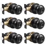 Gobekor 6 Pack Matte Black Door Knob Privacy Interior With Lock Rou.... Fixed Price $57.20.