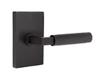Emtek Select Privacy, L-square Stem, Knurled Lever, Flat Black Lh. Fixed Price $226.40.