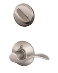 Schlage Left Right-handed Inside Handleset Accent Lever Trim, Satin Nickel. Fixed Price $22.95.