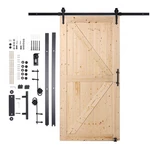 Barn And Hardware Kit, 42" X 84" Wood Sliding Door, Smoothly Quiet. Fixed Price $244.50.