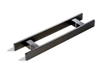 2-SIDED 24"LENGTH 15.8HOLEDISTANCE 1.6*0.4F*S, Matte Black-painted Finish. Fixed Price $184.77.