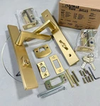 Emtek 8444US4 Stretto Rectangular Single Cylinder Slideplate Entry Set. Fixed Price $188.76.