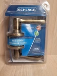 Schlage Bed & Bath Privacy Lock F40 609 Flair Door Lever, Antique Brass. Fixed Price $32.99.