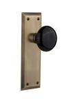 Nostalgic Warehouse New York Plate & Interior Black Porcelain Round Door Knob. Fixed Price $45.82.