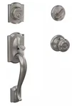 New Schlage F60 V 619 Camelot Door Entrance Handleset Georgian Knob Nickel. Fixed Price $79.95.