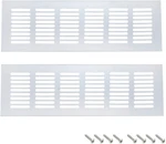 Geesatis 2 Pcs Aluminum Alloy Door Air Vent Grille For Cabinet Shoe Hard. Fixed Price $13.26.