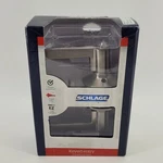Schlage Keyed Entry Door Lever Unisex Os Satin Nickel Latitude F51 619. Fixed Price $21.99.