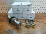 5 Pack Passage Door Knob Tulip Satin Nickel Shield Security. Fixed Price $38.99.
