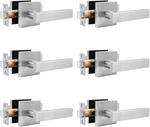 Orger 6 Pack Square Passage Door Handle Lever Satin Nickel Non-locking L.... Fixed Price $64.99.