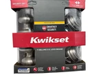 (lot Of 2) Kwikset Entry Door Knob & Dbl Cyl Deadbolt Satin Nickel 99920-006. Fixed Price $73.59.