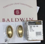 Baldwin Estate 5060-060-MR Privacy Oval Doorknob Pair Satin Brass & Brown New. Fixed Price $69.99.