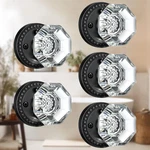 Glass Door Knobs With Lock, Matte Black Crystal Interior For Privacy. Fixed Price $297.88.