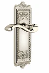 Grandeur Windsor Plate With Portofino Door Lever, Double Dummy, Polished Nickel. Fixed Price $159.99.