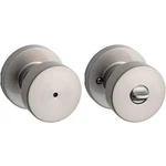 Kwikset Pismo Round Satin Nickel Bed/bath Door Knob Featuring Microban Antimicro. Fixed Price $28.00.