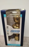 New Schlage F40VBEL605 Privacy Lockset Doorknob/ Bright Brass.. Fixed Price $28.99.