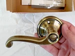 Schlage Dummy Lever F170 609 Lh Flair Antique Brass -handed. Fixed Price $21.20.