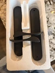 Pella Matte Black French Door Rh Inactive Handle 14E6MB00 New Missing 2 Screws. Fixed Price $230.00.