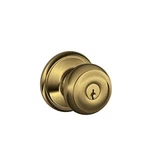 Schlage F51A-GEO-609 Georgian Knob Keyed Entry Lock, Antique Brass. Fixed Price $59.22.