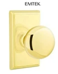 Emtek 8121PUS3NL Providence Passage Door Knob Set W/rectangular Rose Polished Br. Fixed Price $140.00.