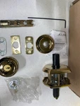 Baldwin ENTRATAR003 Brass Lockset W/ Arch Rose, Traditional Style. Fixed Price $137.99.