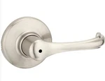 Box Of 20 Kwikset Dorian Privacy Door Levers Satin Nickel 300DNL 15 93001-896. Fixed Price $219.95.