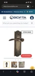Nostalgic Warehouse Meadows Plate Privacy Swan Lever Antique Brass Door Handle. Fixed Price $70.00.