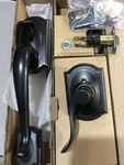 Schlage FE285 Acc 716 Camelot Handleset Interior Lever Aged Bronze Lh. Fixed Price $59.95.