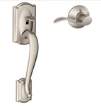 Schlage FE285 619 Acc Rh Camelot Front Entry Handleset, Satin Nickel. Fixed Price $39.99.