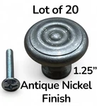 Baldwin 4655-151-BIN 1.25 Antique Nickel Kitchen Cabinet Knobs ( Lot Of 20 ). Fixed Price $139.99.