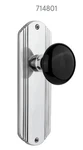 Nostalgic Warehouse Deco Long Plate With Black Porcelain Knob 714801. Fixed Price $44.44.