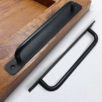 Pack 7 1/2 Inch 192 Mm Matte Black Cabinet Pulls With Base Plate Cupboard A.... Fixed Price $22.09.