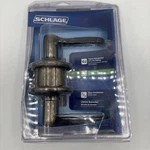 Schlage Flair Antique Brass Passage Lockset 1-3/4 In. F10VFLA609. Fixed Price $19.99.