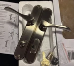 Pella Active Handle Right Hinged Door W/ Key Lock - Satin Nickelpewter. Fixed Price $449.99.
