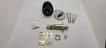 Schlage Plymouth Exterior Deadbolt Aged Bronze And Chrome Interior Lock. Fixed Price $19.95.